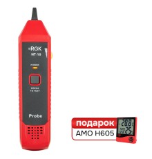 Комплект кабельного тестера RGK NT-10 и термогигрометра AMO H605