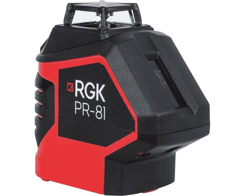 Комплект: лазерный уровень RGK PR-81 + штанга-упор RGK CG-2