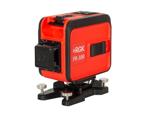 Комплект: лазерный уровень RGK PR-38R + штанга-упор RGK CG-2