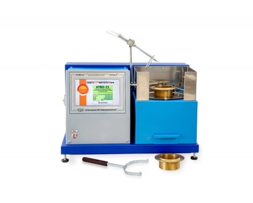 Аппарат автоматический ЛинтеЛ АТВО-21 для определения температуры вспышки в открытом тигле с газовым поджигом