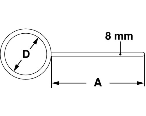 Кольцо-держатель Bochem тип 1, диаметр 100 мм, длина 220 мм, оцинкованая сталь