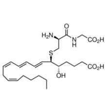 Лейкотриен D4 ~ 50 мкг / мл (в буфере метанол / ацетат аммония, 70:30, pH 5,6), 97% Sigma L5011