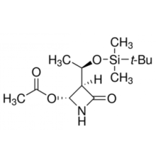 (3R, 4R) - (+) - 4-ацетокси-3- [1 - (R) - (трет-бутилдиметилсилилокси) этил] -2-азетидинон, 98%, Alfa Aesar, 1 г