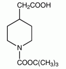 (1-BOC-пиперидин-4-ил)уксусная кислота, 97%, Acros Organics, 5г