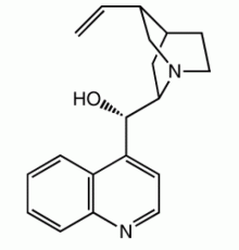 (+) - Цинхонин, 98 +%, продолжение следует. до 3% хинидин / дигидрохинидин и 3% хинин / дигидрохинин, Alfa Aesar, 100г