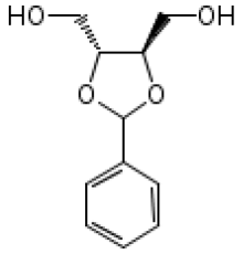 (+)-2,3-O-бензилиден-D-треитол, 98%, Acros Organics, 1г